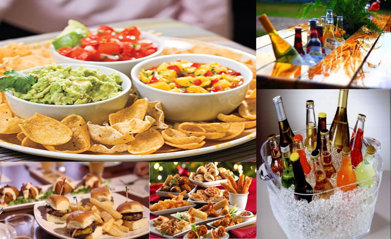 Guests enjoying food and photography